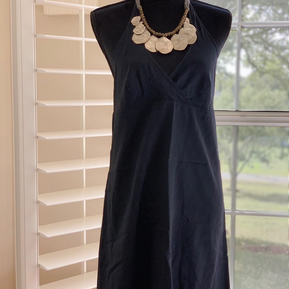 Armani exchange dark blue halter dress
